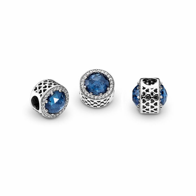 Pandora Australia Sparkling Dark Blue Charm - Sterling Silver | FNLETJ791